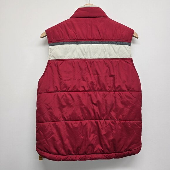 VTG Abercrombie 1892 Mountain Outerwear Full Zip Vest Mens Large Reversible READ - Picture 2 of 7